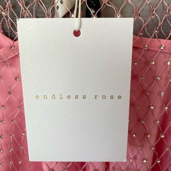 Endless Rose Embellished Mesh Overlay: Size Large NWT - Picture 8 of 11